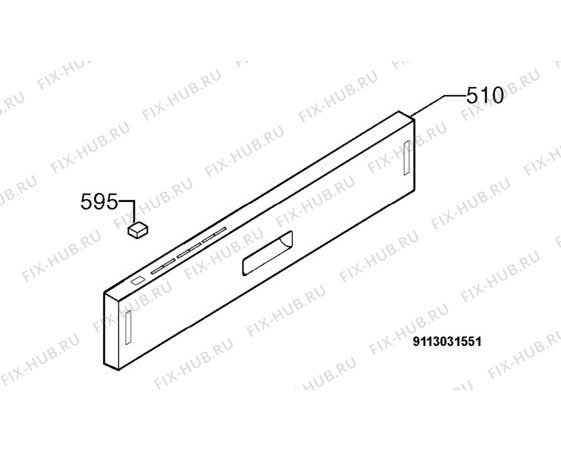 Взрыв-схема посудомоечной машины Aeg Electrolux F35090VI - Схема узла Command panel 037